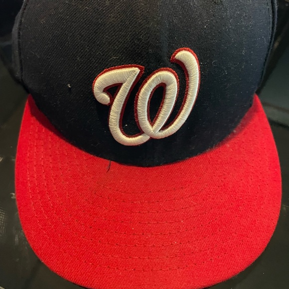 New Era 59Fifty MLB Washington Nationals Hat 7 1/4 - Picture 1 of 2